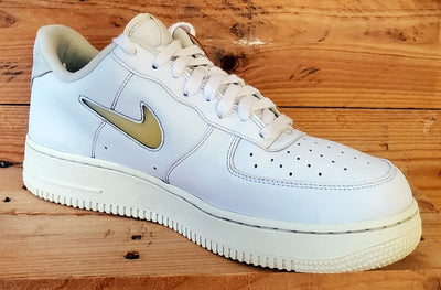 Nike Air Force 1 Jewel Low Leather Trainers UK9/US10/E44 DC8894-100 Pale Vanilla