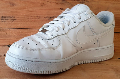 Nike Air Force 1 Low 07' Leather Trainers UK6/US7/EU40 315122-111 Triple White