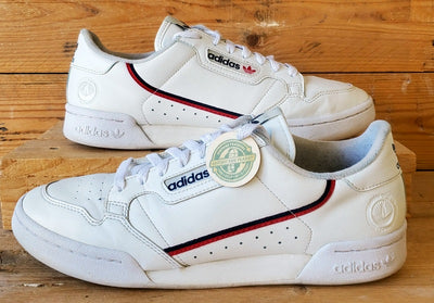 Adidas Continental 80 Vegan Low Leather Trainers UK9/US9.5/EU43 FX2336 White