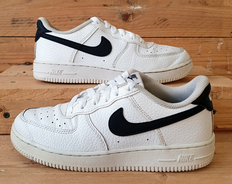 Nike Air Force 1 Low Leather Trainers CZ1685-100 White/Black UK2/US2.5Y/EU34