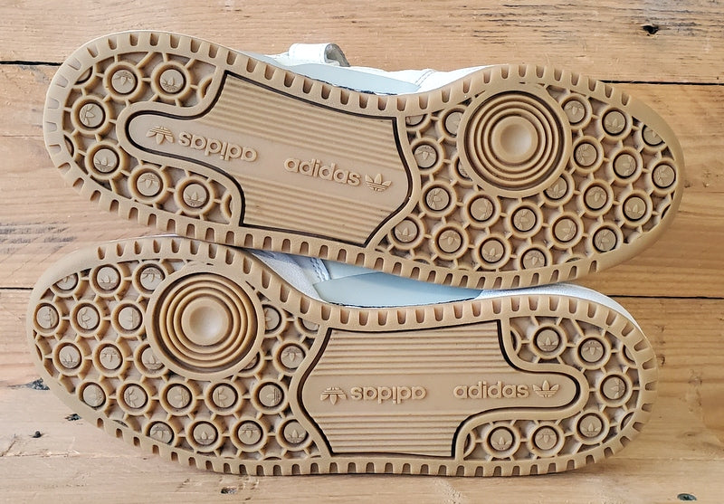 Adidas Forum Low Leather Trainers UK5/US6.5/EU38 GX4523 White/Ecru Tint/Gum