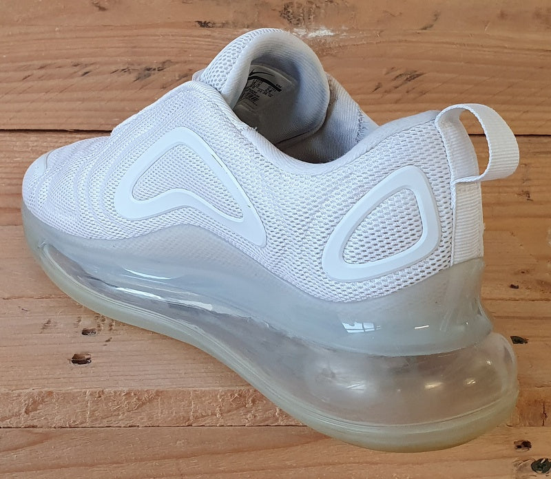 Nike Air Max 720 Low Textile Trainers UK5.5/US6Y/EU38.5 AQ3196-100 Triple White