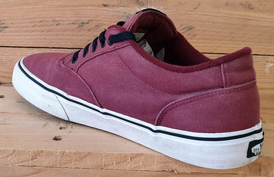 Vans Off The Wall Low Canvas Trainers UK10/US11/EU44.5 751505 Maroon/Black