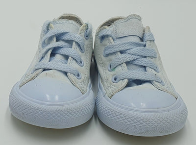 Converse All Star ChuckTaylor Canvas Kids Trainers 761212C Ice Blue UK6/US6/E22