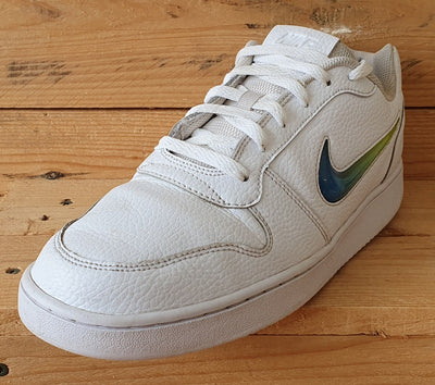 Nike Ebernon Premium Low Leather Trainers UK9.5/US10.5/EU44.5 AQ1774-100 White