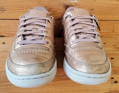 Reebok Club C 85 Low Leather Trainers UK6/US8.5/EU39 BS7899 Melted Metal