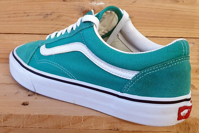 Vans Old Skool Low Suede Trainers UK7.5/US8.5/EU41 751505 Green/White