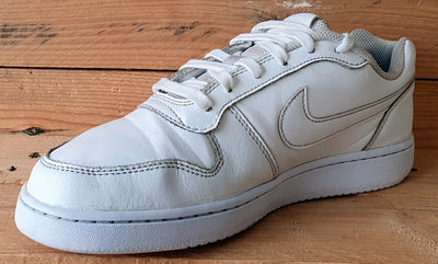 Nike Ebernon Low Leather Trainers UK7.5/US8.5/EU42 AQ1775-100 Triple White