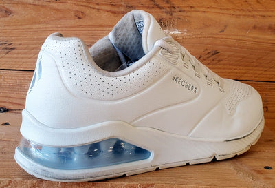Skechers Uno 2 Low Leather Trainers UK6/US9/EU39 SN155543 Triple White