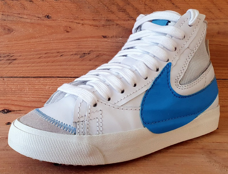 Nike Blazer 77 Jumbo Mid Leather Trainers UK6/US7/EU40 DD3111-103 White/Blue