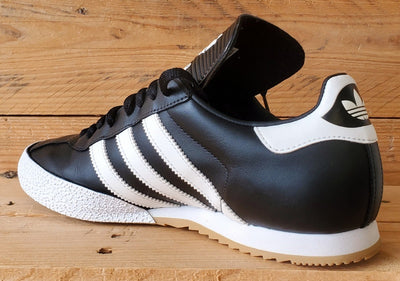 Adidas Samba Super Low Leather Trainers UK8/US8.5/EU42 019099 Black/White