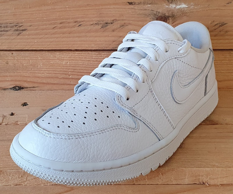 Nike Air Jordan 1 Golf Low Leather Trainers UK6.5/US7.5/EU40.5 DD9315-101 White