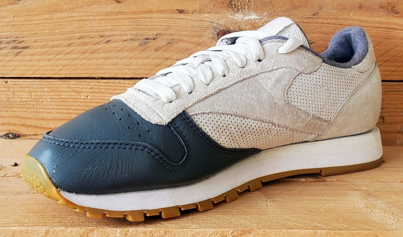 Reebok Classic Low Leather Trainers UK7.5/US8.5/EU41 BS5080 Grey/White/Gum