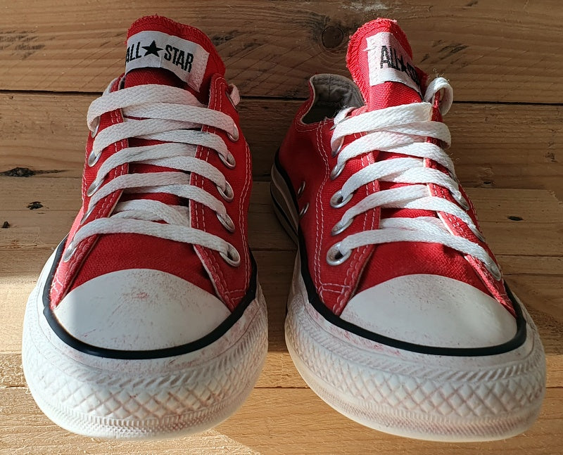 Converse Chuck Taylor All Star Low Trainers UK5/US7/EU38 M9696 Red/White