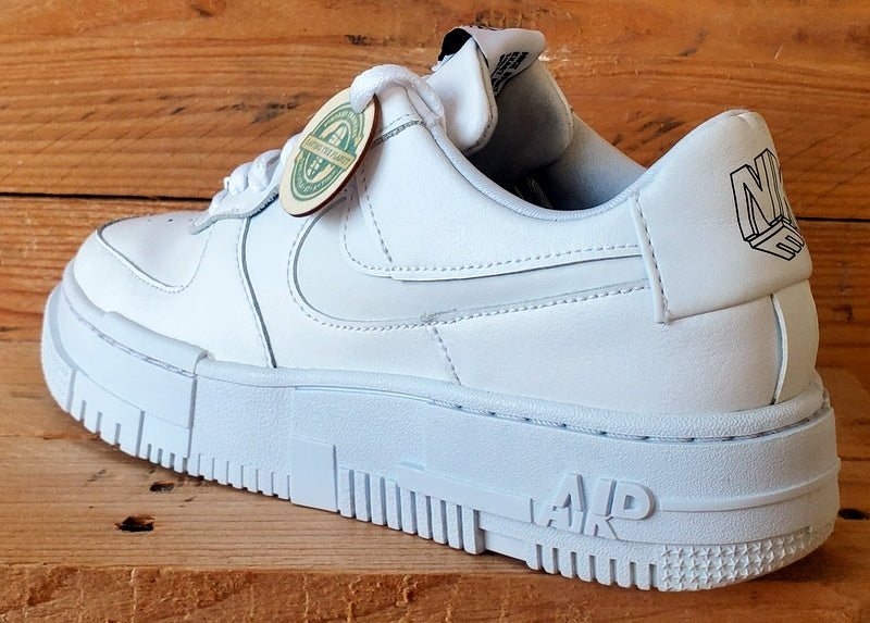 Nike Air Force 1 Pixel Leather Trainers UK5/US7.5/EU38.5 CK6649-100 Triple White