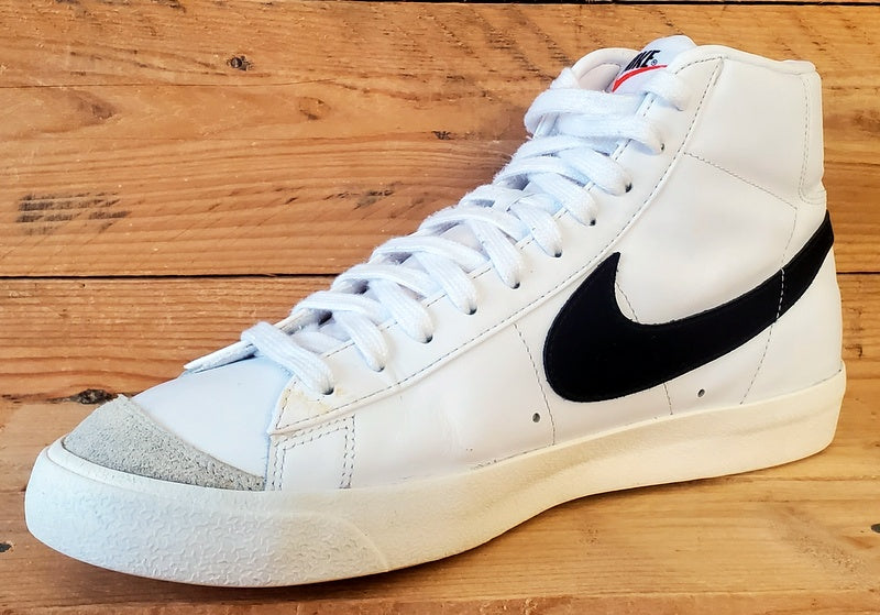 Nike Blazer 77 Mid Leather Trainers UK10/US11/EU45 BQ6806-100 White/Black