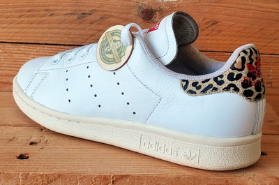 Adidas Stan Smith Low Leather Trainers UK4.5/US6/EU37 FV8080 White/Leopard
