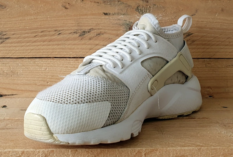 Nike Air Huarache Run Ultra Trainers UK4.5 US5Y EU37.5 847569 100 Triple White