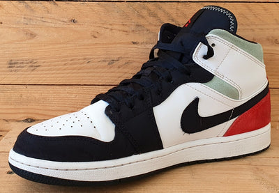 Nike Air Jordan 1 Mid SE Trainers UK10/US11/EU45 852542-100 Red Black Toe