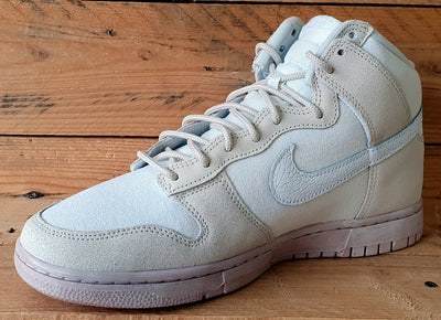 Nike Dunk High Cracked Leather Trainers UK9/US10/EU44 DV0822-100 Summit White