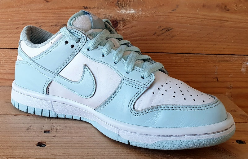 Nike Dunk Low GS Leather Trainers UK3.5/US4Y/EU36 FB9109-105 Glacier Blue