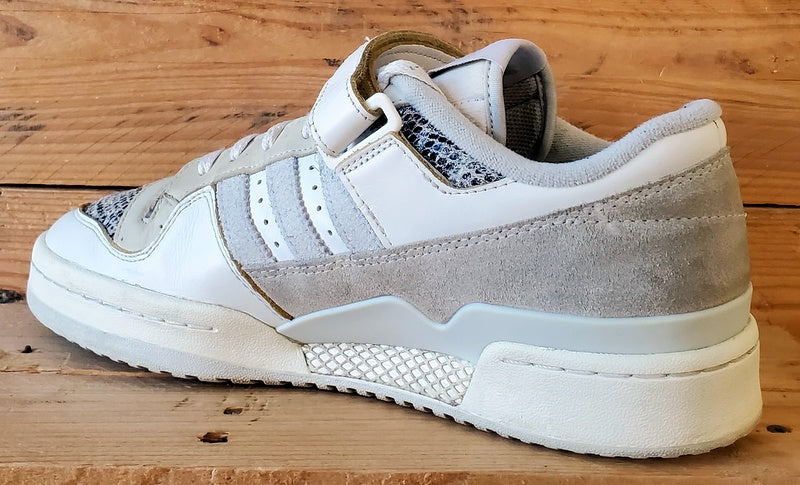 Adidas Forum 84 Low Leather/Snakeskin Trainers UK9/US9.5/EU43 FZ6292 White