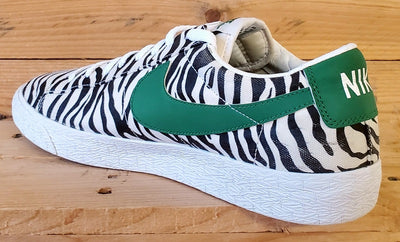 Nike Blazer Low Canvas Trainers UK10/US11/EU45 371760-130 White/Black/Zebra