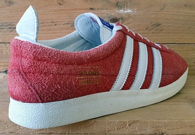 Adidas Originals Gazelle Suede Low Trainers UK9/US9.5/EU43 FU9657 Red/White