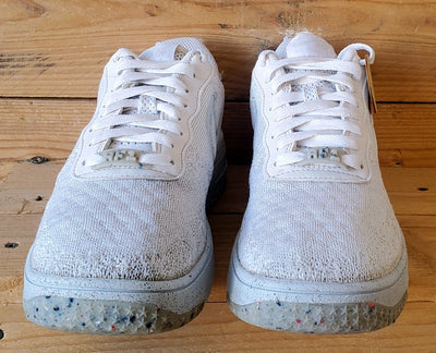 Nike Air Force 1 Crater Flyknit Trainers UK7/US8/EU41 DM0590-100 White/Platinum