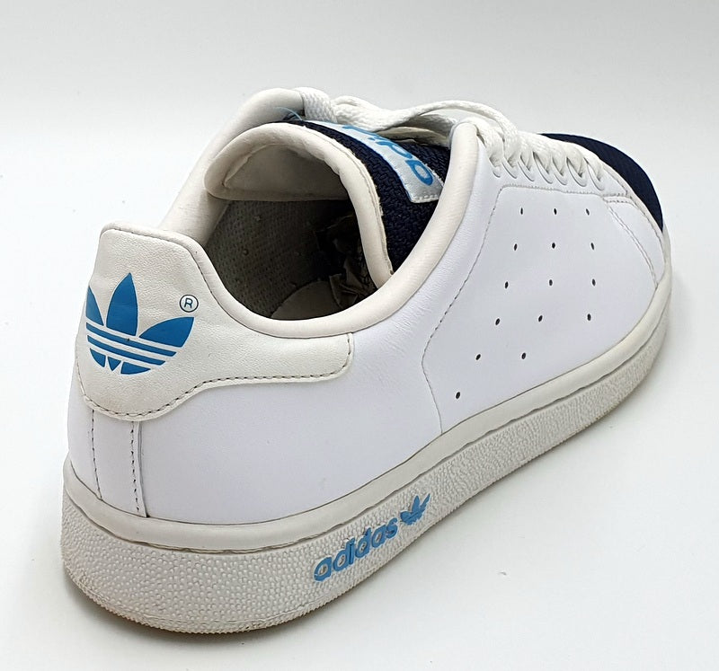 Adidas Stan Smith Low Leather Trainers 561360 White/Navy UK8/US8.5/EU42