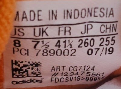 Adidas Continental 80 Low Leather Trainers UK7.5/US8/EU41 CG7124 Easy Orange