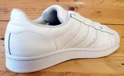 Adidas Superstar Low leather Trainers UK8/US8.5/EU42 EG4960 Triple White
