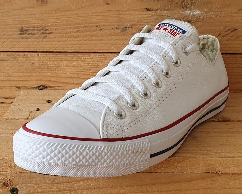 Converse Chuck Taylor Low Leather Trainers UK11/US11/EU45 132173C White/Red