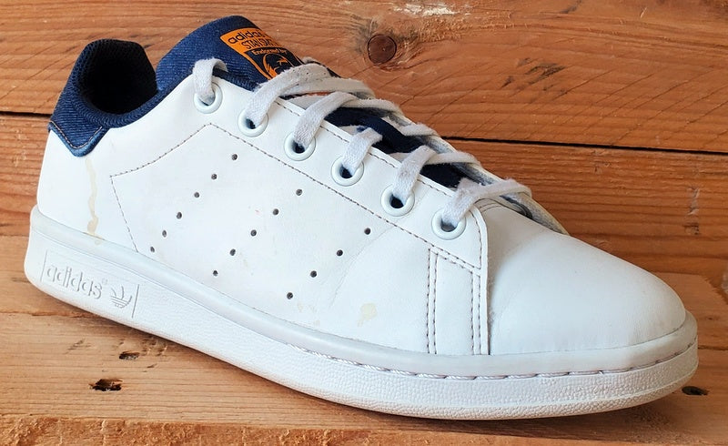 Adidas Stan Smith Low Leather Trainers UK4.5/US5/EU37 GZ7359 White/Navy