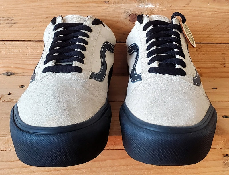 Vans Off The Wall Platform Low Suede Trainers UK6/US8.5/EU39 721454 Grey/Black