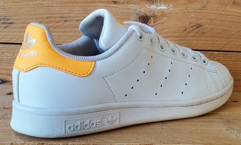 Adidas Stan Smith Low Leather Trainers UK5/US5.5/EU38 FY2556 White/Orange