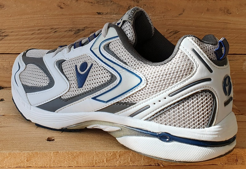 Macron Freetime Low Textile Trainers UK9/US9.5/EU43 White/Blue/Grey/Black