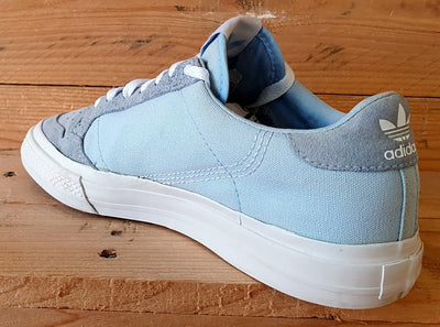 Adidas Continental Vulc Low Canvas Trainers UK6/US6.5/EU39 EG6735 Glow Blue