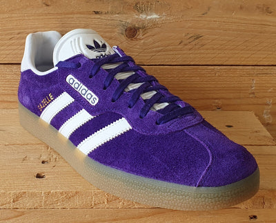 Adidas Gazelle Super Low Suede Trainers UK8/US8.5/EU42 BY9780 Energy Ink Purple