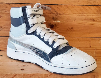 Puma Sky II Mid Leather Trainers UK9/US10/EU43 348441-05 White/Grey