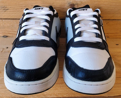Nike Ebernon Premium Leather Trainers UK6/US7/EU40 AQ1774-102 Black/White