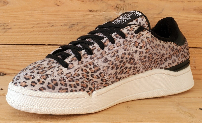 Reebok Classic AD Court Low Suede Trainers UK6/US8.5/EU39 FY7345 Leopard