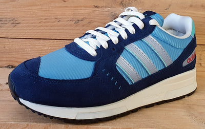 Adidas Isambard Low Textile/Suede Trainers UK7/US7.5/E40.5 GW5386 Blue/Silver