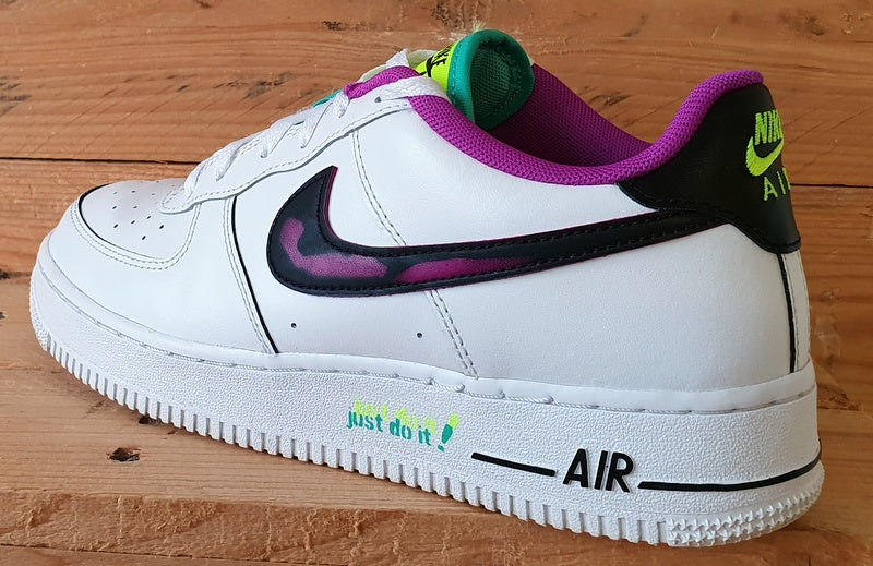 Nike Air Force 1 Low 07' LV8 Trainers UK6/US7Y/E40 DX3933-100 White Vivid Purple