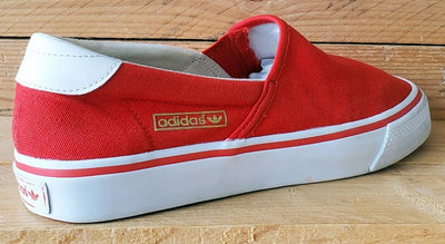 Adidas Nizza Slip On Low Canvas Trainers UK7/US7.5/EU40.5 S81410 Red/White