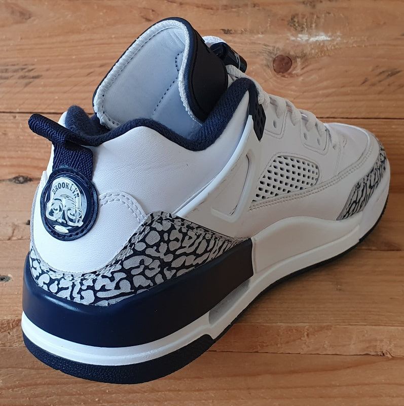 Nike Jordan Spizike Low Leather Trainers UK7.5/US8.5/EU42 FQ1759-104 White/Navy