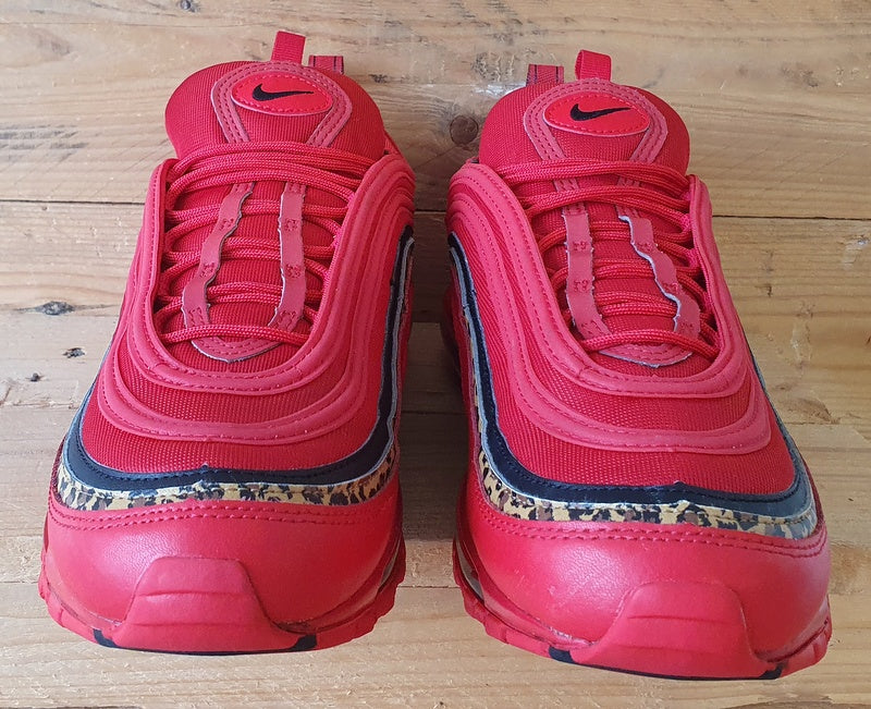 Nike Air Max 97 Low Trainers UK8/US10.5/EU42.5 BV6113-600 Leopard Pack Red