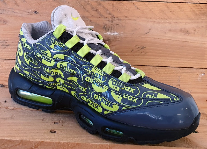 Nike Air Max 95 Low Pleather Trainers UK9/US10/EU44 538416-019 Print Black Volt