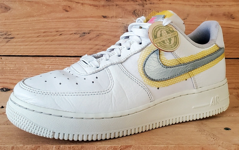 Nike Air Force 1 LX Leather Trainers UK5.5/US8/EU39 CZ8104-100 White/Uni Gold