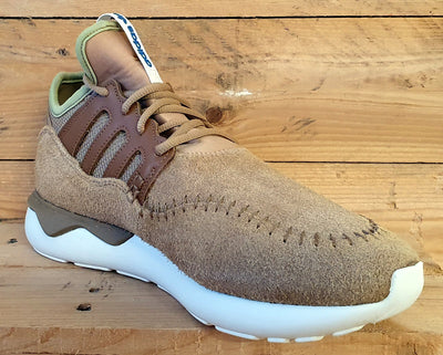 Adidas Tubular Moc Runner Low Suede Trainers UK9/UK9.5/EU43 B25786 Timber Beige